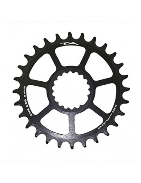 PLATEAU VTT DIRECT MOUNT POUR CANNONDALE Ai TA ONE C55 28DTS COMPATIBLE FSA TA 10-11-12V. NOIR (DEPORT 6mm)