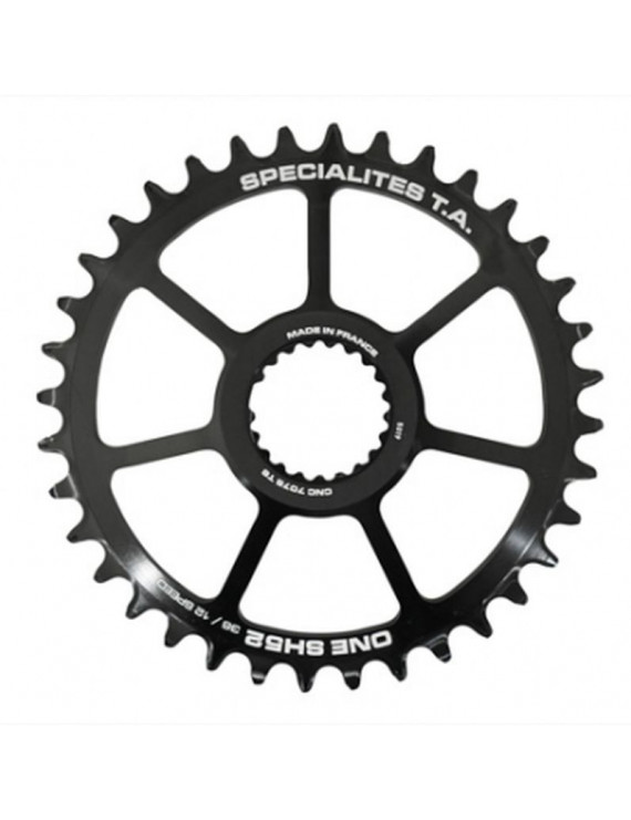 PLATEAU VTT DIRECT MOUNT POUR SHIMANO XTR M9100 - XT M8100 - SLX M7100 TA ONE SH52 36DTS COMP M900 10-11-12V. NOIR