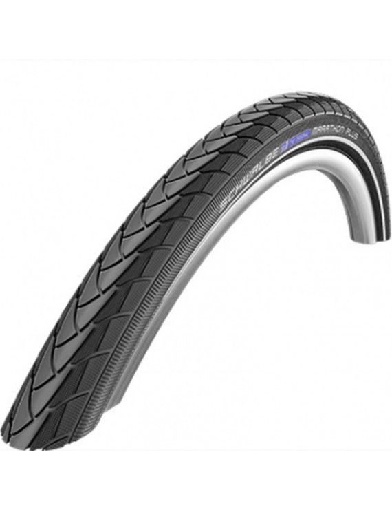 PNEU CITY 24 X 1.00 SCHWALBE MARATHON PLUS NOIR TR (25-540)  RENFORT 5mm FLANC REFLEX