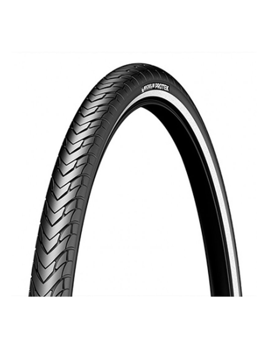 PNEU CITY-VTC 700 X 28 MICHELIN PROTEK RENFORT NOIR TR (28-622) FLANC REFLEX