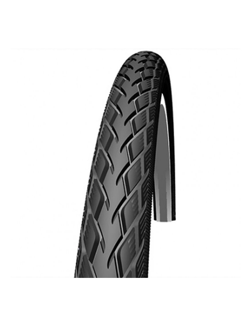 PNEU VTC URBAIN 700 X 28 SCHWALBE MARATHON NOIR TR (28-622) RENFORT GREENGUARD FLANC REFLEX COMPATIBLE VAE