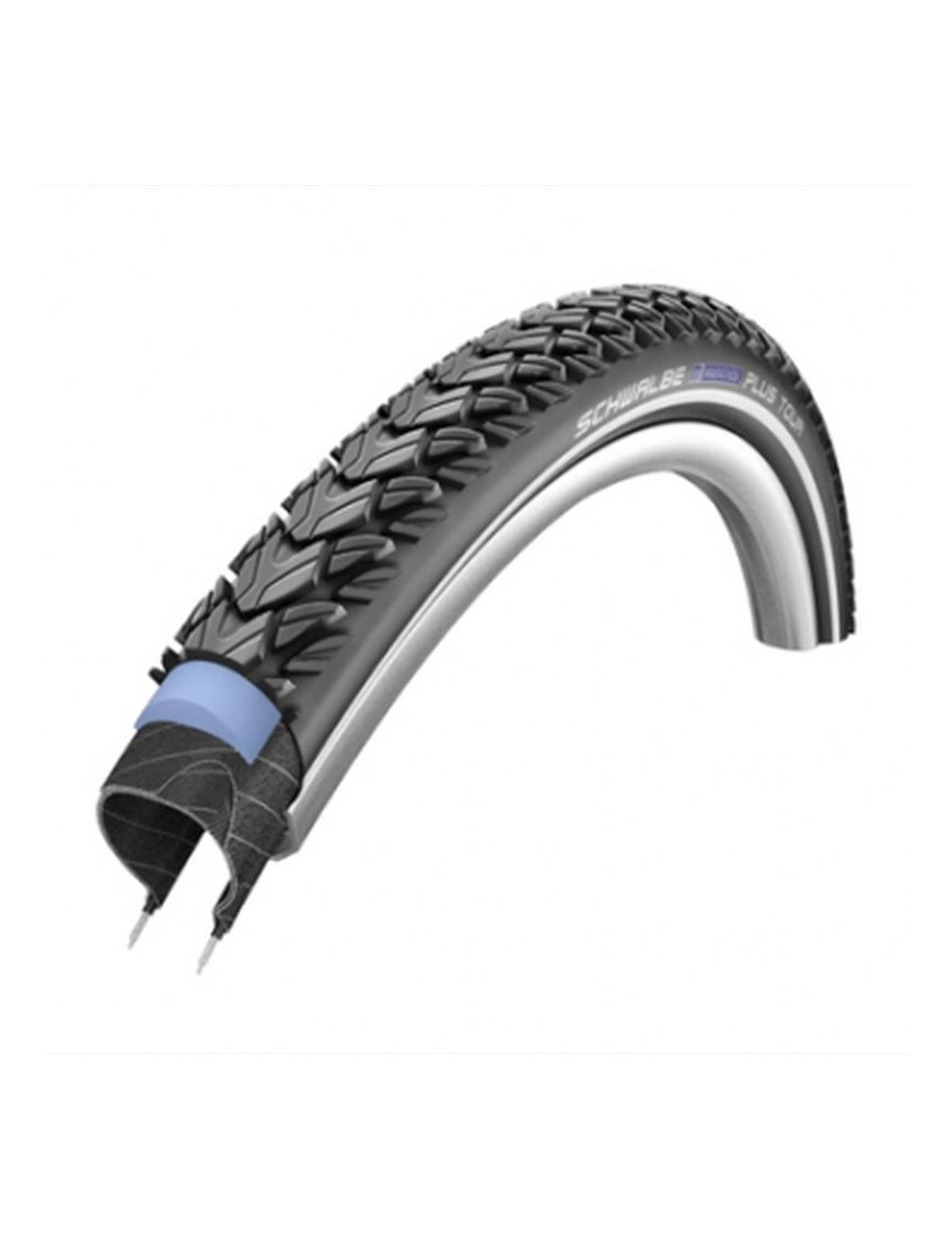 PNEU VTC CROSS 700 X 35 SCHWALBE MARATHON PLUS TOUR NOIR TR (37-622) RENFORT 5mm FLANC REFLEX COMPATIBLE VAE