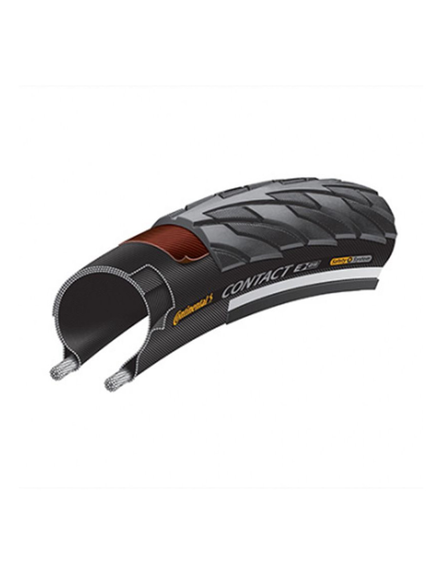 PNEU VTT URBAIN 26 X 1.75 CONTINENTAL CONTACT NOIR TR (47-559) COMPATIBLE VAE