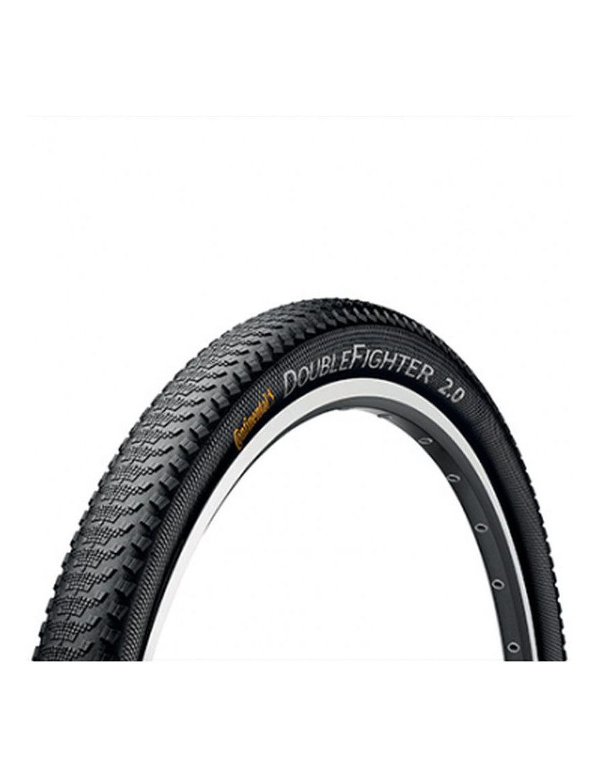 PNEU VTT 27.5 X 2.00 CONTINENTAL DOUBLE FIGHTER NOIR - PROFIL CITY-CHEMIN TR (50-584) (650B)