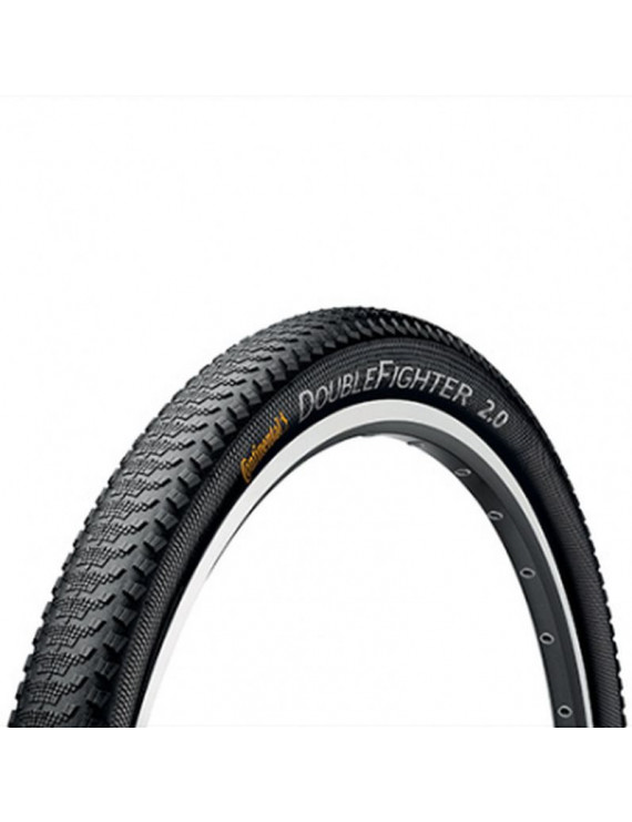 PNEU VTT 27.5 X 2.00 CONTINENTAL DOUBLE FIGHTER NOIR - PROFIL CITY-CHEMIN TR (50-584) (650B)