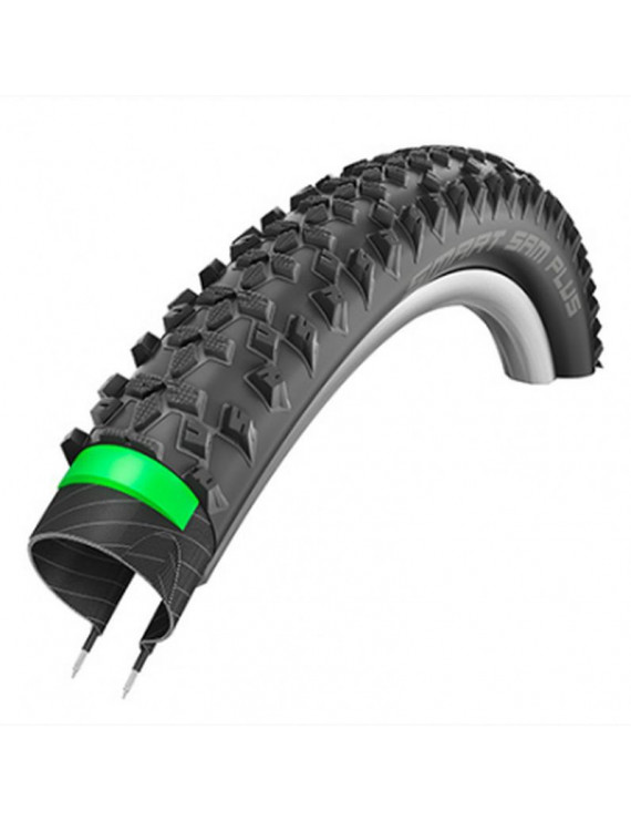 PNEU VTT 27.5 X 2.25 SCHWALBE SMART SAM PLUS ADDIX NOIR TR (57-584) (650B) RENFORT GREENGUARD  VAE-E-BIKE