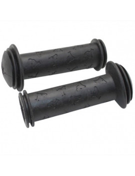 POIGNEE CITY ENFANT NOIR AVEC PROTECTION CHOC L110mm (PAIRE)