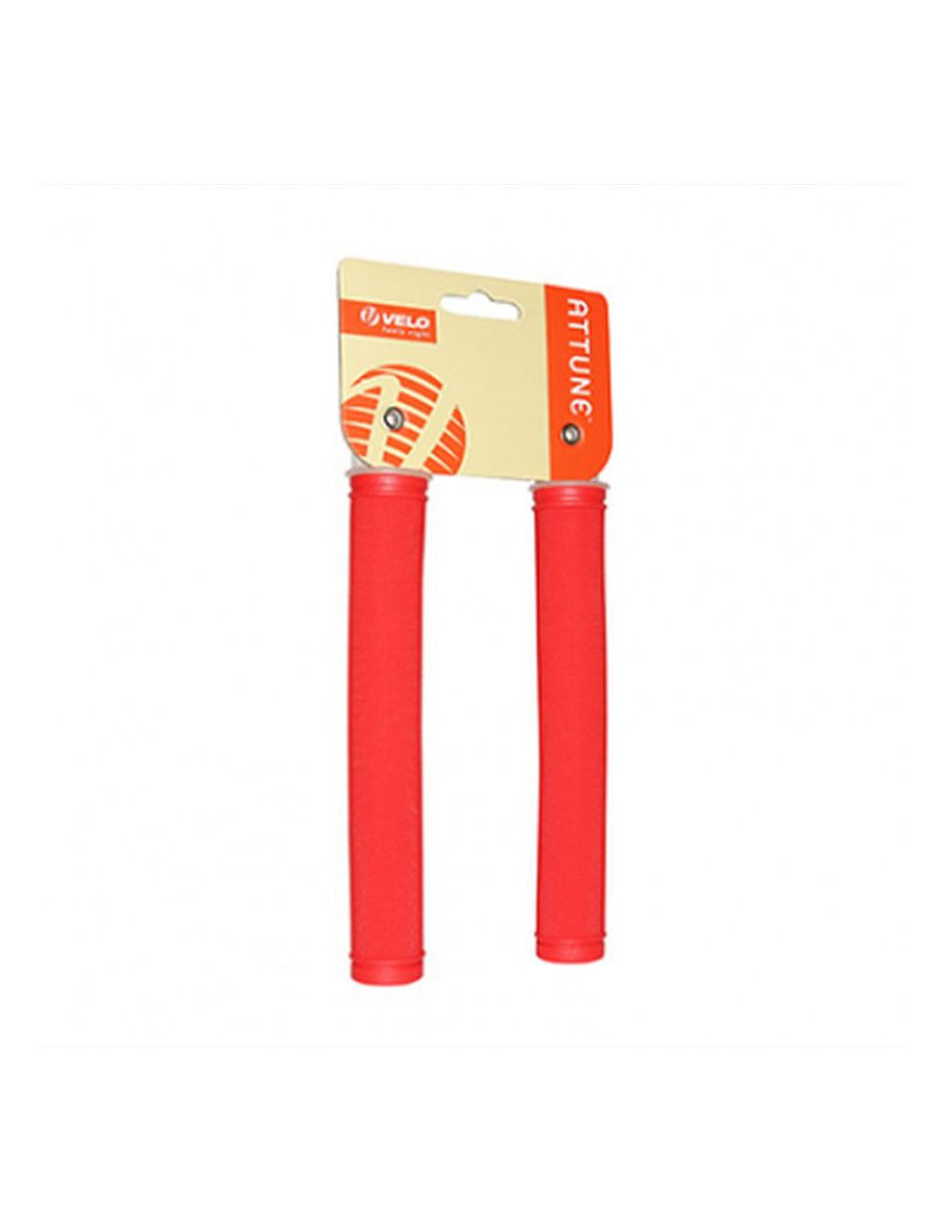 Poignee CITY/fixie extralong rouge 175mm (paire)