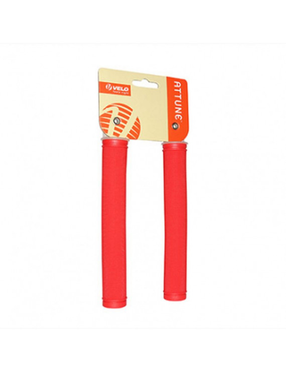Poignee CITY/fixie extralong rouge 175mm (paire)