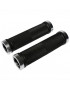 POIGNEE CITY-VTT NEWTON GRIP DIAMANTS NOIR DOUBLE COLLIER CHC ARGENT L130mm (PAIRE)