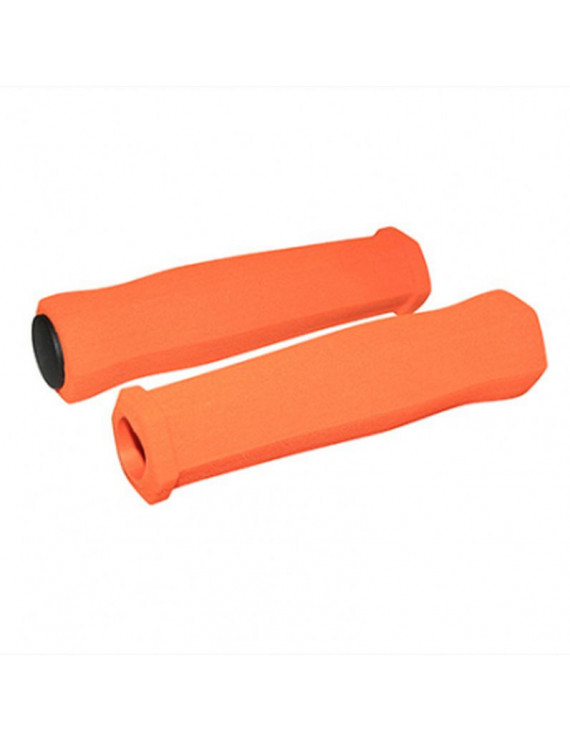 Poignee CITY/VTT newton mousse haute densite orange 125mm (paire)...