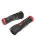 POIGNEE VTT NEWTON PROBIKE NOIR-ROUGE L130mm (PAIRE)
