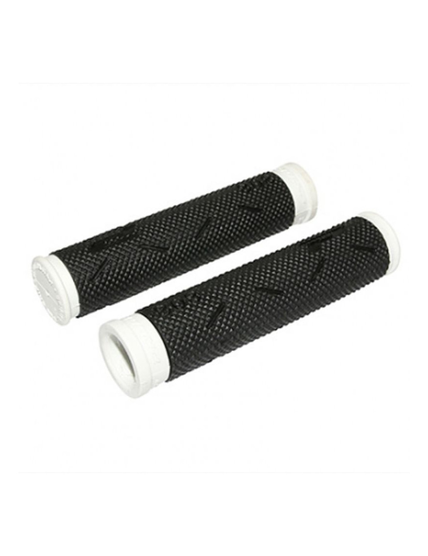 POIGNEE VTT PROGRIP 808 NOIR-BLANC Ø22mm L120mm (PAIRE)