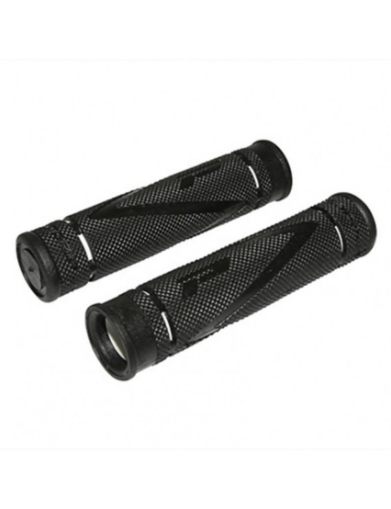 POIGNEE VTT PROGRIP 838 DOUBLE DENSITE NOIR-BLANC Ø22mm L122mm (PAIRE)