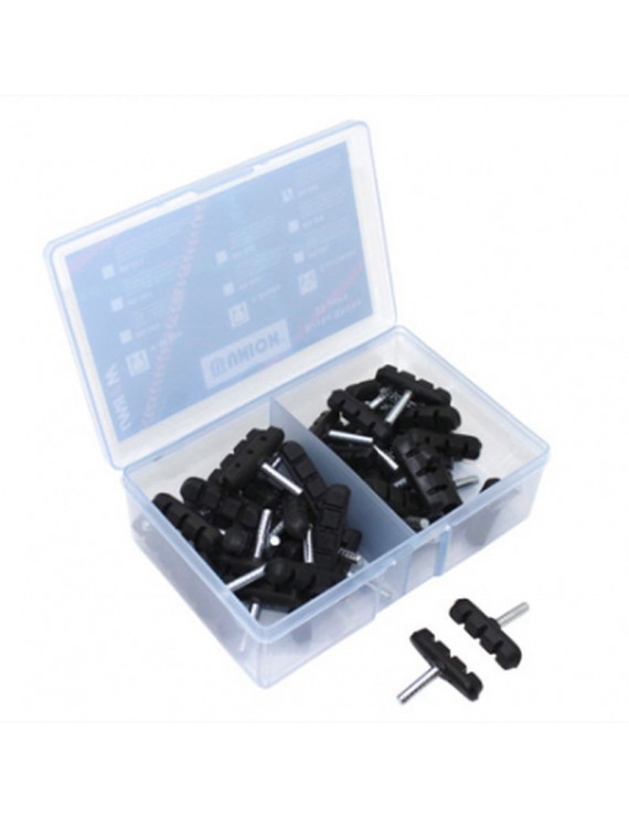 PORTE PATIN FREIN VTT A TIGE SYMETRIC NEWTON 55mm NOIR (COFFRET DE 25 PAIRES)