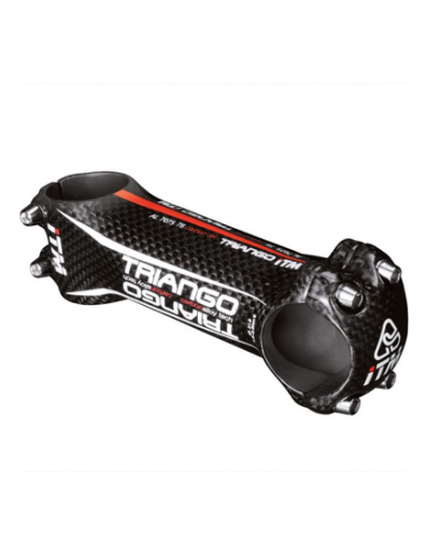 POTENCE ROUTE-VTT ITM R-TRIANGO ALU-CARBONE REVERSIBLE 31,8 ANGLE 10° L 130mm 144g