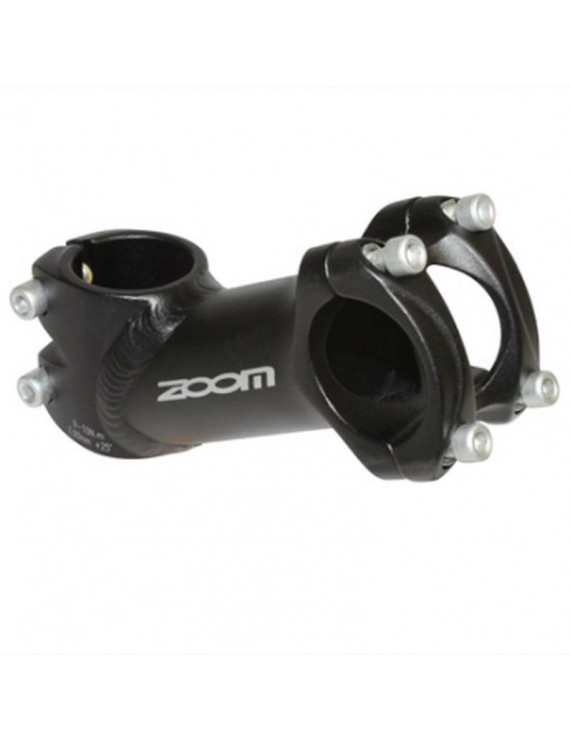 POTENCE ROUTE-VTT ZOOM NOIR CAPOT NOIR RELEVE 25° 31.8 L 100mm