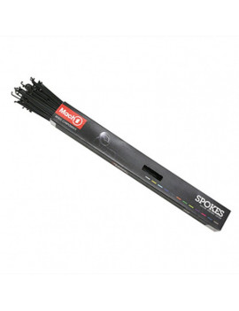 RAYON INOX NOIR 2mm L 266mm AVEC ECROU (BOITE DE 100)