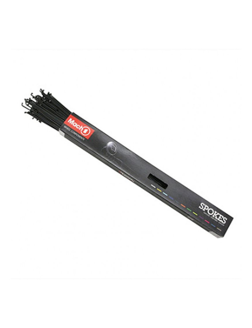 RAYON INOX NOIR 2mm L 266mm AVEC ECROU (BOITE DE 100)