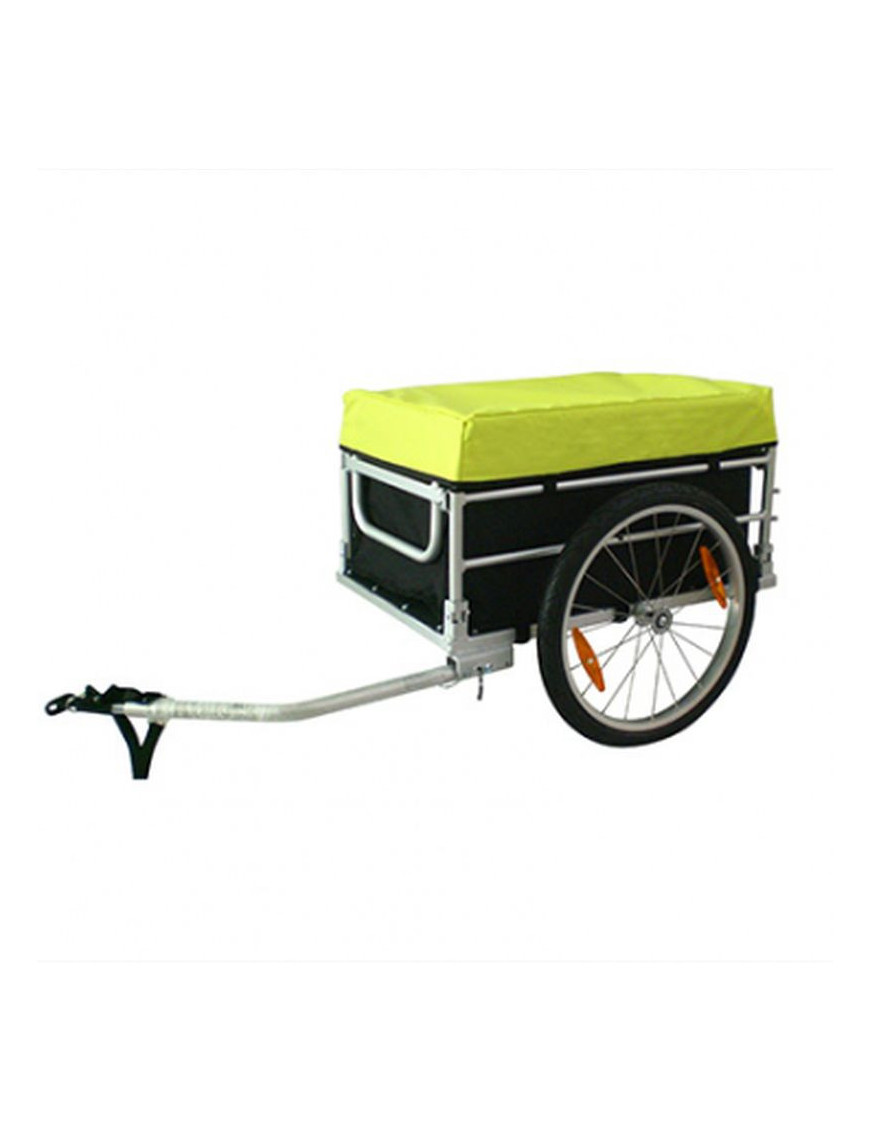 "REMORQUE VELO UTILITAIRE MAXI 40Kg AVEC HOUSSES (DIMENSIONS INTERIEURES L68xl42xH38) AVEC ROUES 20"" FIXATION AXE DE ROUE - MO