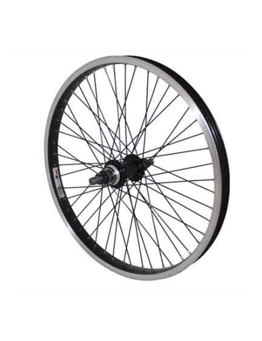 ROUE BMX 20" ARRIERE NOIR MOY ALU NOIR 48T. AXE DE 14