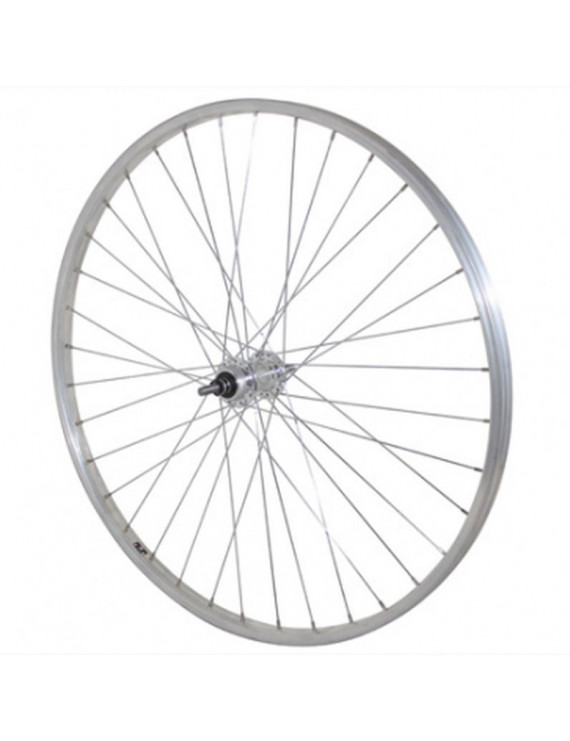 ROUE CITY 650X35B ALU ARRIERE MOY ALU AXE PLEIN RL 1-3V. (35-584) (VENDU AVEC ECROU 10X100)