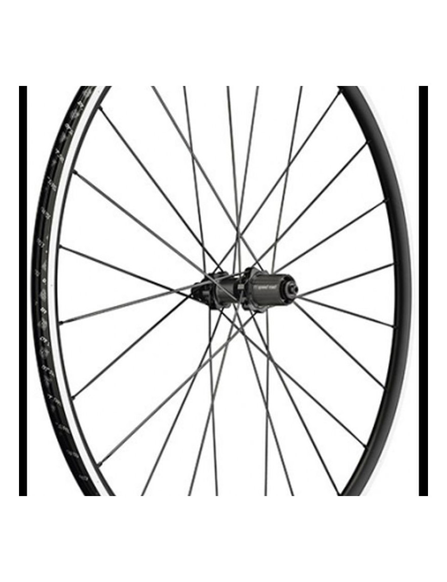 ROUE ROUTE 700 DT SWISS P1800-23 PERFORMANCE ARRIERE CASSETTE SHIMANO-SRAM 11-10V. NOIR A PNEU (HAUTEUR JANTE 23mm)