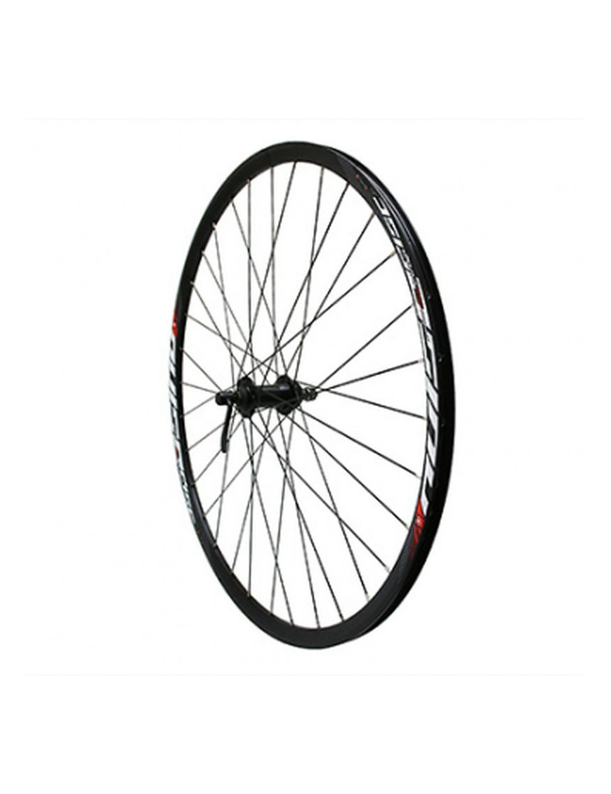 ROUE ROUTE 700 PULSE AVANT DISC CENTERLOCK MOYEU BILLE NOIR AXE BLOCAGE (POUR PNEU 23-25-28) - TUBELESS READY