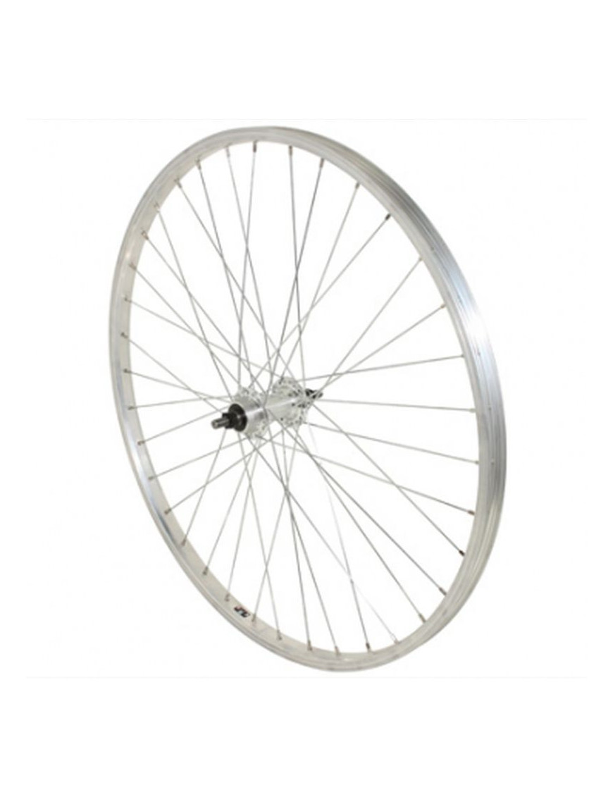 "ROUE VTT 26"" ARRIERE ALU MOY ALU AXE PLEIN ROUE LIBRE 1V. (VENDU AVEC ECROU 10X100)"