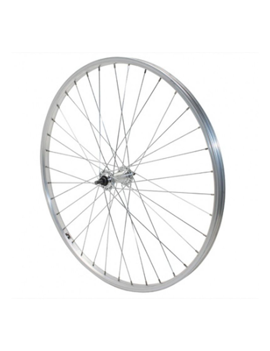 "ROUE VTT 26"" AVANT ALU MOY ALU AXE PLEIN (VENDU AVEC ECROU 9X100)"