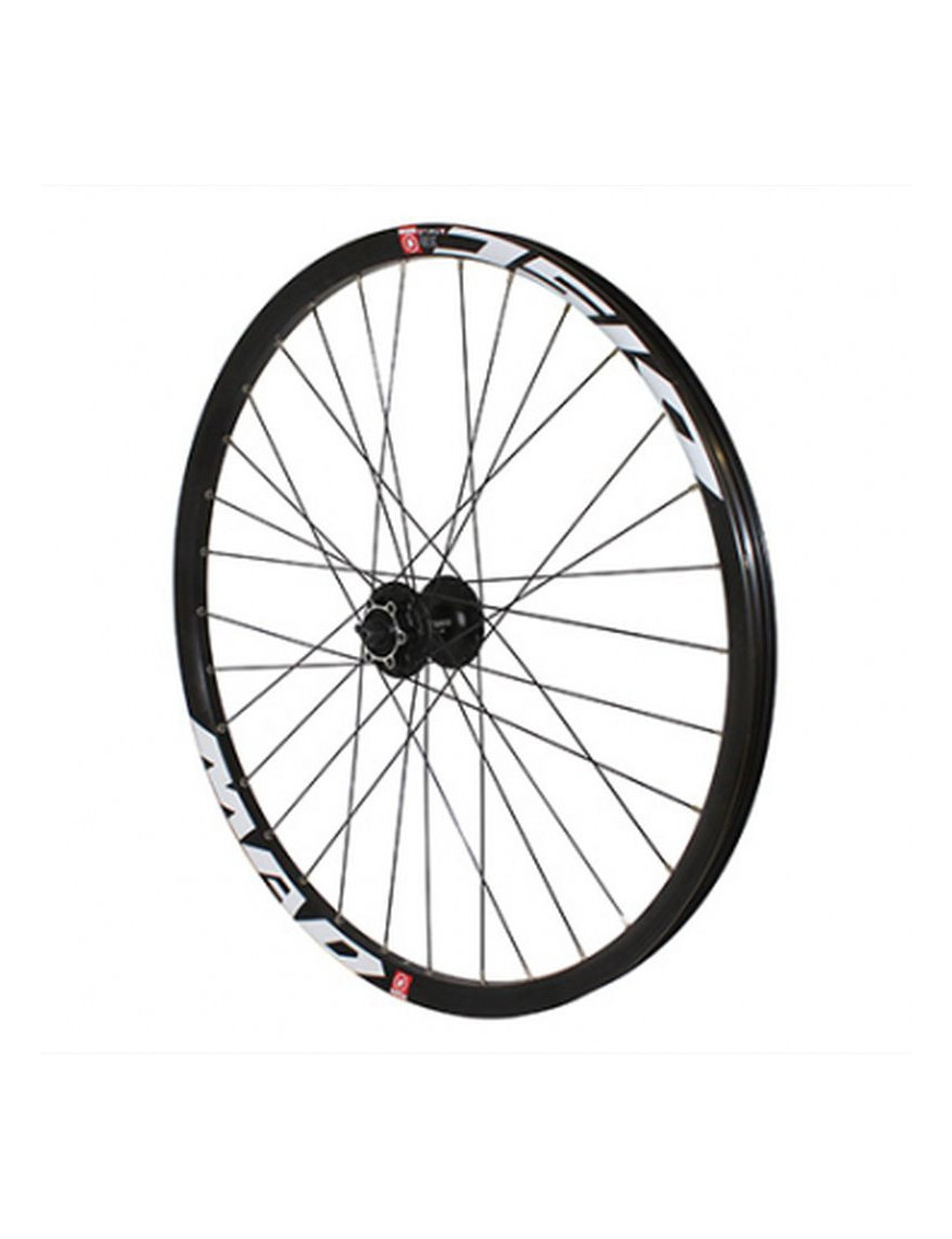 Roue VTT 26' descente mad disc avant noir oeillet moyeux shimano ...