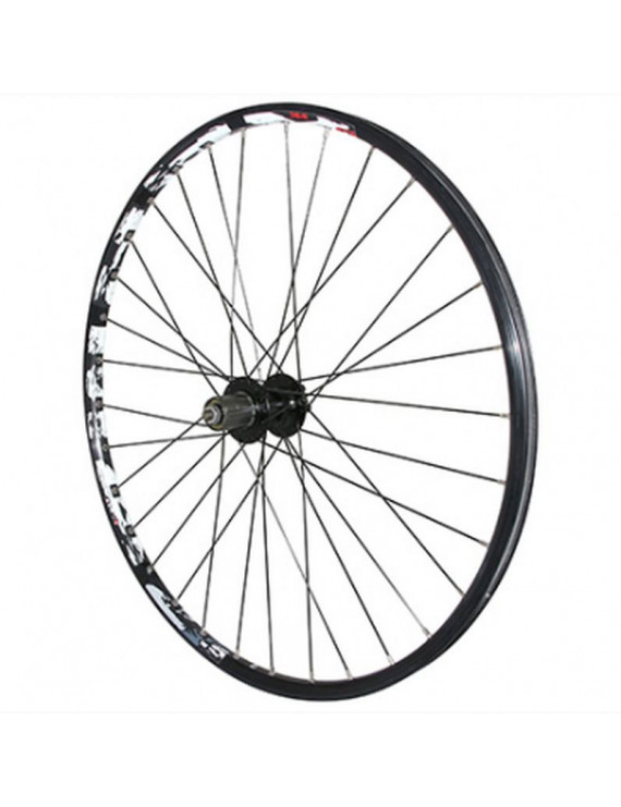 "ROUE VTT 27.5"" KARMA DISC ARRIERE NOIR DOUBLE PAROI MOYEU 6 TROUS POUR CASSETTE SHIMANO-SRAM 11-10-9-8V.  - 21mm INTER et 27m