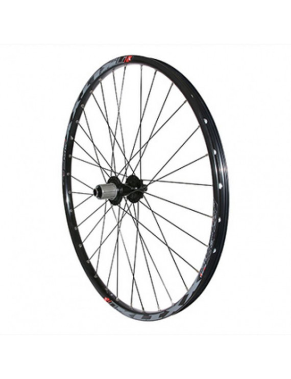 ROUE VTT 27.5" KLIXX ALL MOUNTAIN DISC 6TROUS ARRIERE NOIR A ROULEMENTS POUR SHIMANO-SRAM 11-10V.(TUBELESS ET TUBETYPE)  6 TROU