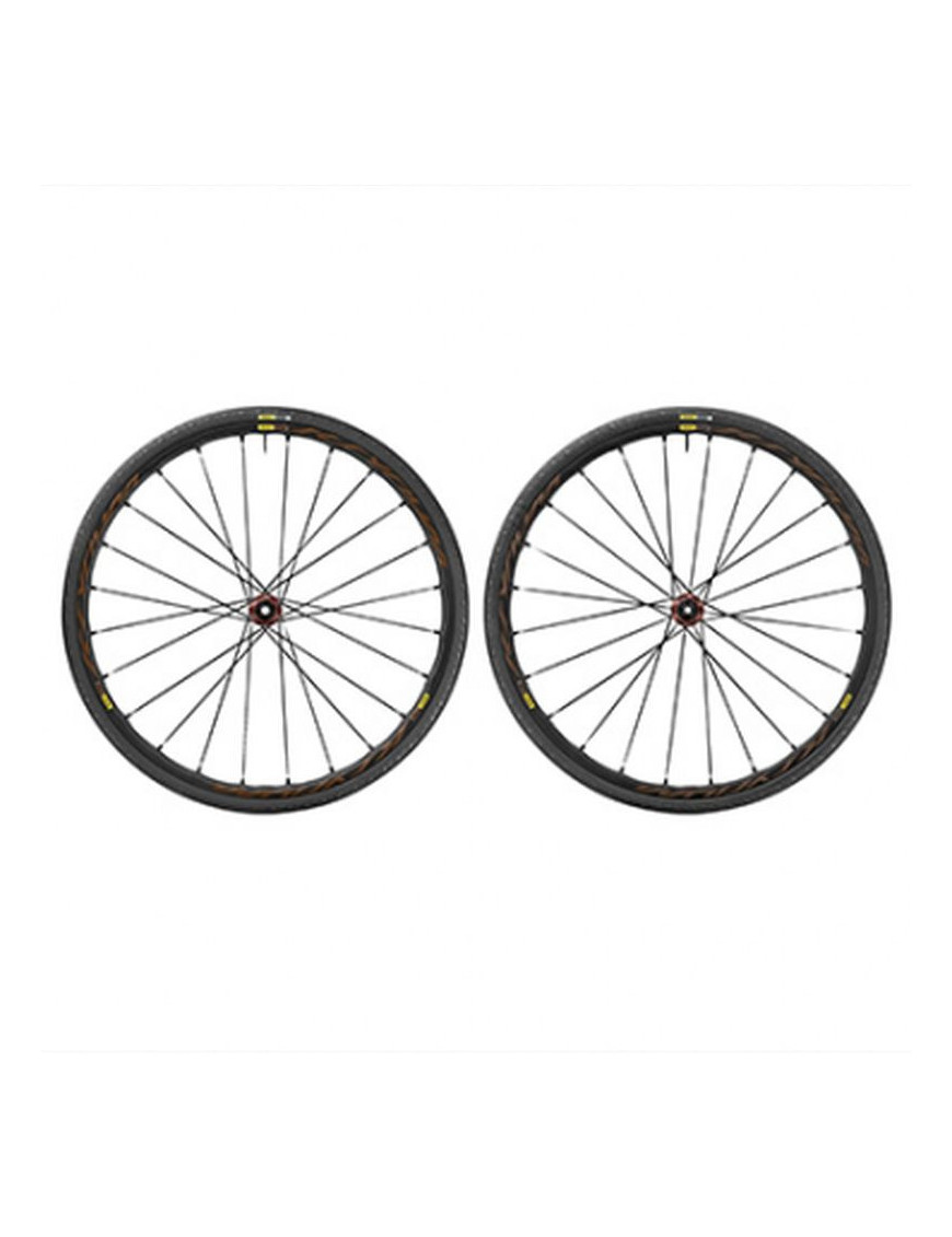 Roues ROUTE 700 mavic ksyrium elite tubeless disc centerlock noir...