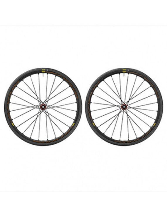 Roues ROUTE 700 mavic ksyrium elite tubeless disc centerlock noir...