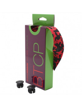 RUBAN DE GUIDON BIKERIBBON CORK PLUS NOIR-ROUGE