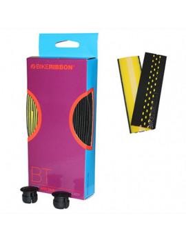 RUBAN DE GUIDON BIKERIBBON DROP NOIR-JAUNE