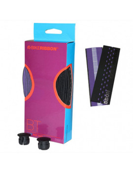 RUBAN DE GUIDON BIKERIBBON DROP NOIR-VIOLET