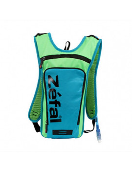 Sac a dos porte boisson zefal zhydro m bleu/vert 1.5l