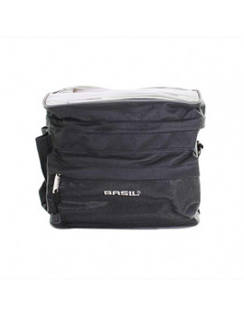 SAC VELO BASIL MALI 8L NOIR FIXATION CINTRE  PAR SANGLES VELCROS AJUSTABLES