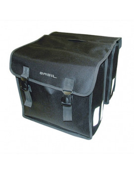 SACOCHE ARRIERE VELO DOUBLE BASIL MARA  XL 35L NOIR (43x14x36cm)