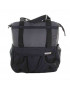 SACOCHE ARRIERE VELO LATERALE SHOPPER XL NOIR-GRIS WATERPROOF FIXATION PORTE BAGAGE AVEC HOOK-ON 20L (32x16x37cm)