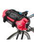 SACOCHE DE CINTRE-GUIDON VELO ZEFAL Z ADVENTURE F10 ROUGE FIXATION VELCROS (Lg39cmxD18 - 10LITRES)