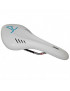 Selle ddk ROUTE/VTT ario blanc deco bleu 285x136mm rail cr-mo gri...