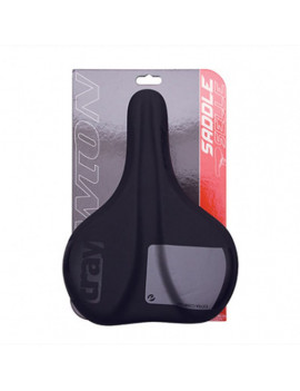 SELLE NEWTON CITY TRAY CONFORT NOIR 260x195mm RAIL ACIER NOIR (FORME PLATE)