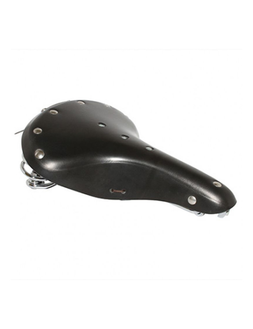 SELLE P2R CITY VINTAGE CUIR NOIR A RESSORTS 270x210mm