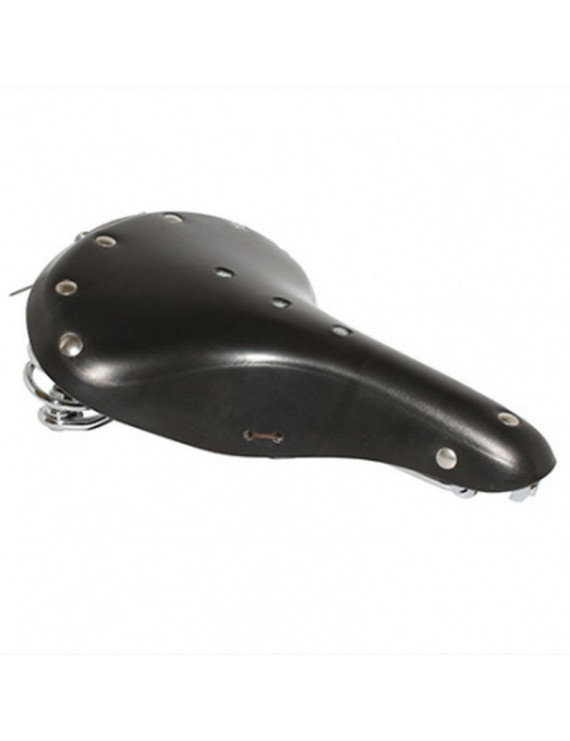 SELLE P2R CITY VINTAGE CUIR NOIR A RESSORTS 270x210mm