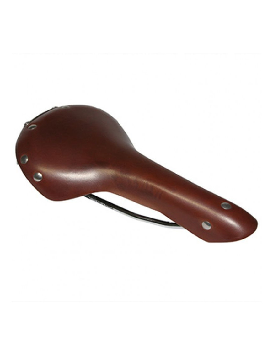 SELLE P2R FIXIE CUIR MARRON 280x155mm