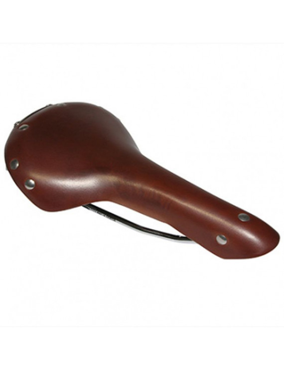 SELLE P2R FIXIE CUIR MARRON 280x155mm