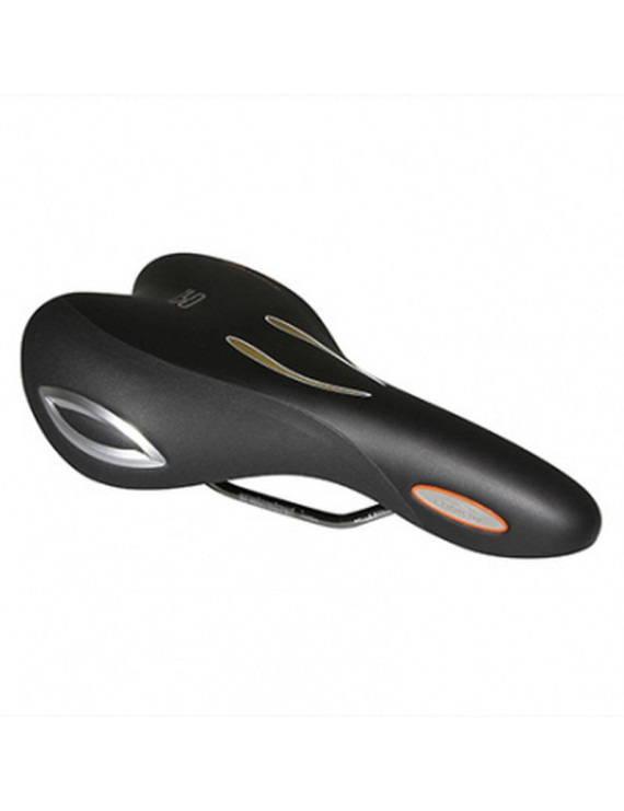 SELLE ROYAL LOOKIN TREKKING MODERATE GEL VISIBLE AVEC PROTECTION LATERALE NOIR 282x185mm